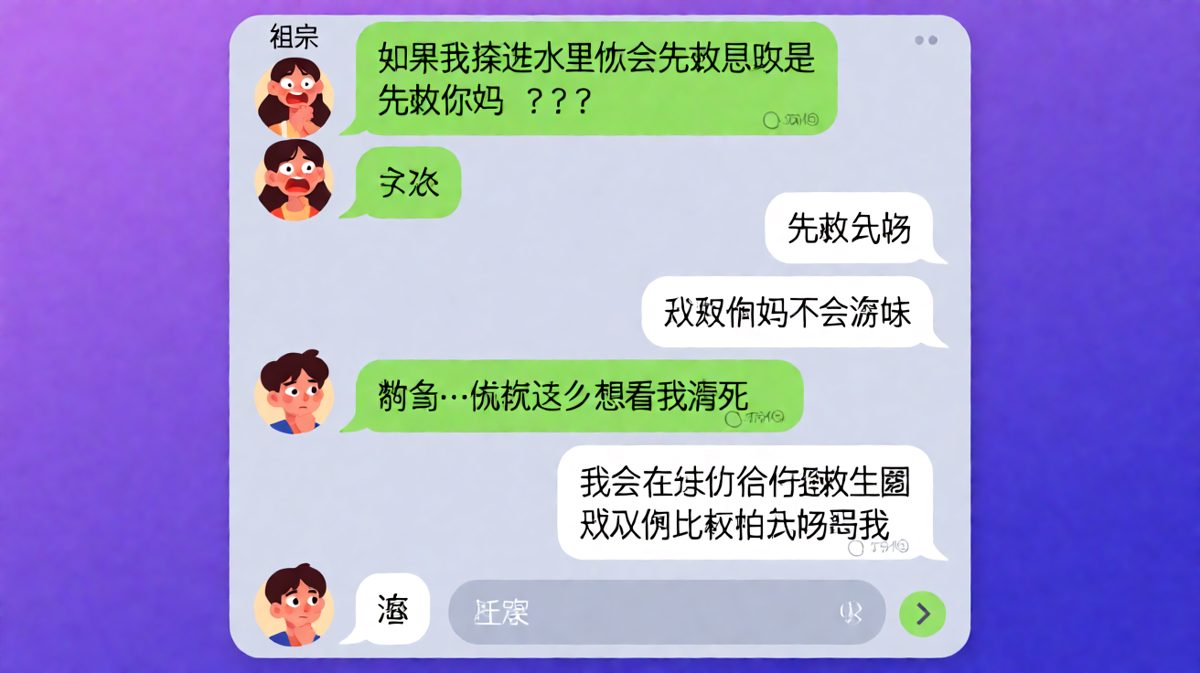 送命题答成自杀题