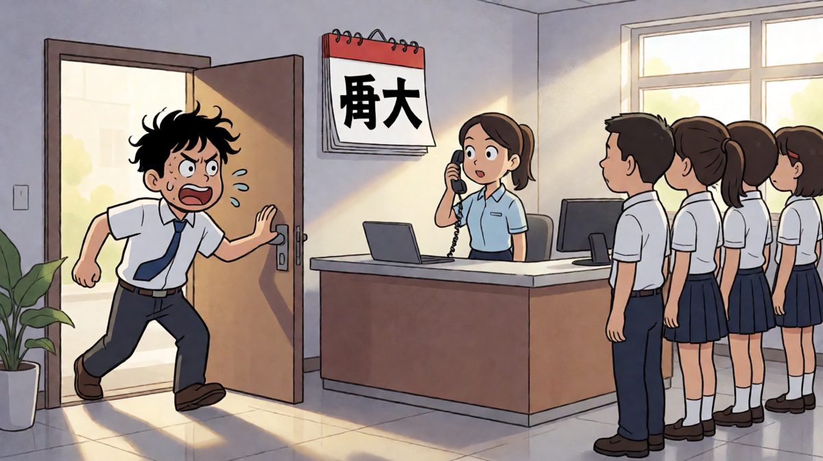 同事：今天是周六……你没事吧？