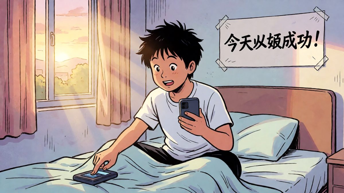 闹钟响起，灵魂出窍的早晨