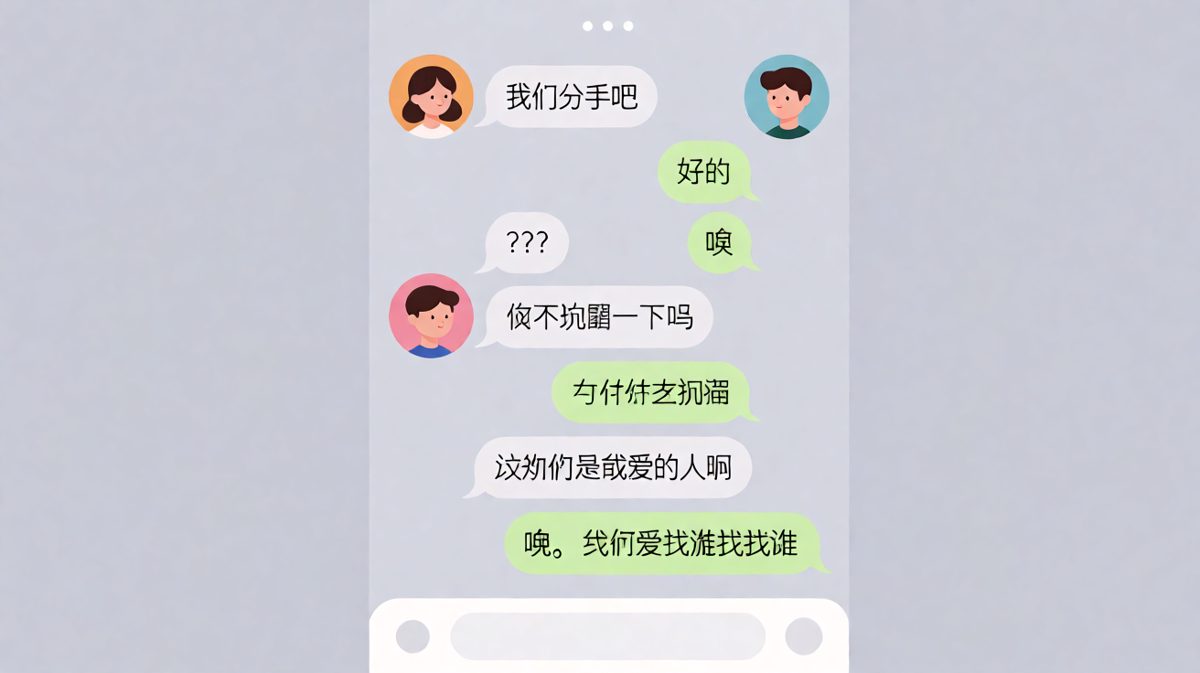 分手威胁遇上'已读乱回'，情侣间的心理博弈永远让人笑出声。