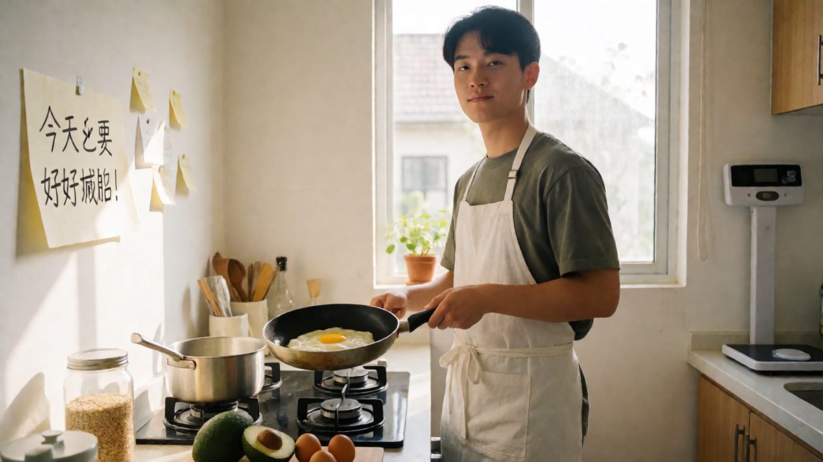自信满满开始制作健康减脂早餐，鸡蛋却在锅里疯狂蹦跳