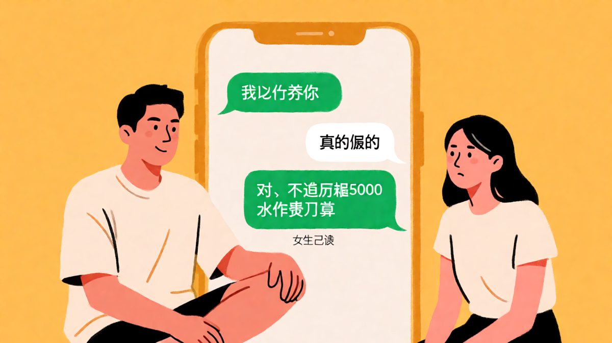 我说养你，但得先交房租水电。