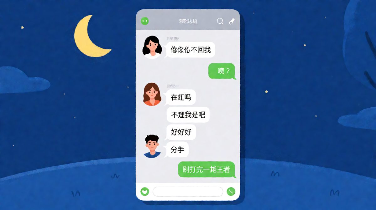 冷战六条消息，他只打了一把游戏。
