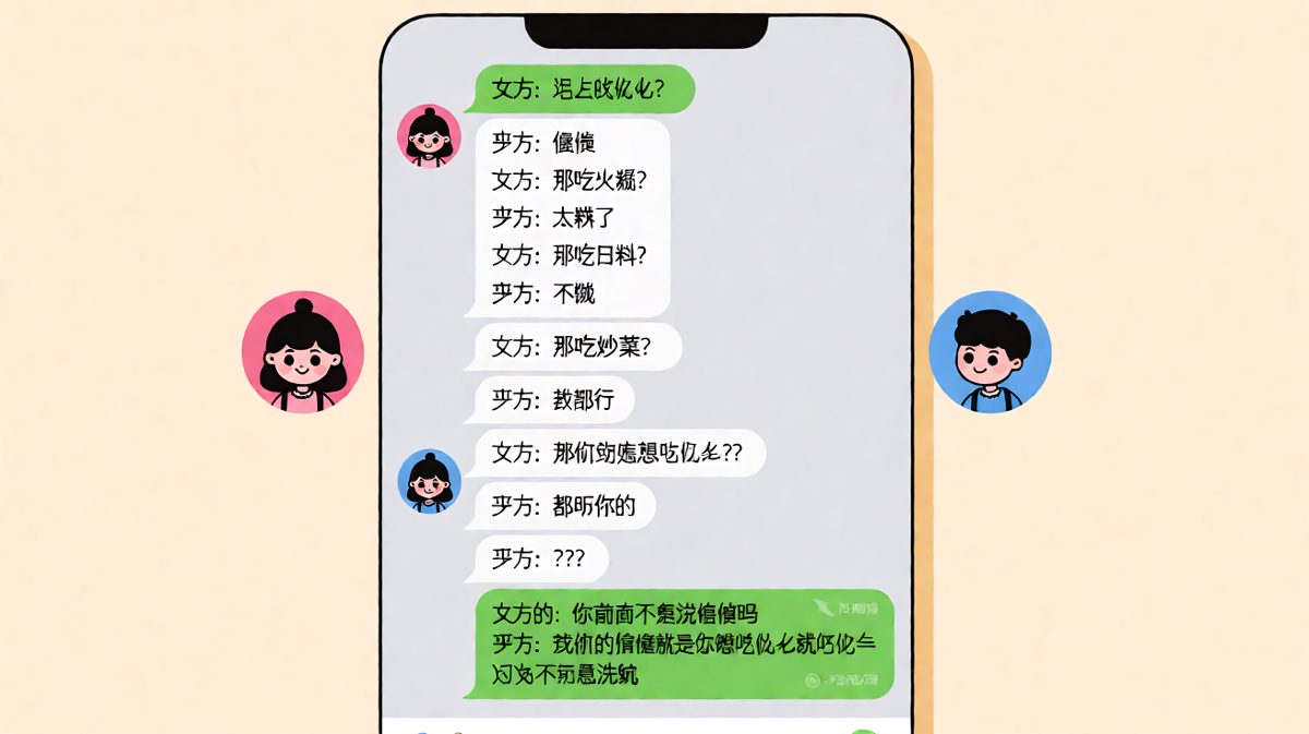 "随便"是一个让情侣永远猜不透的词