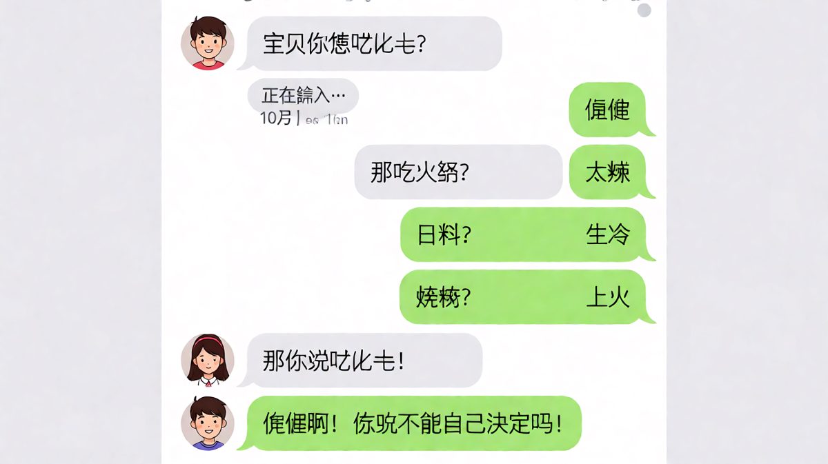 「随便」是情侣间最难的考试题