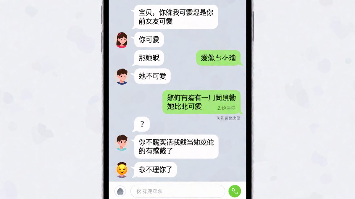 前女友这三个字，无论怎么回答都是死题。