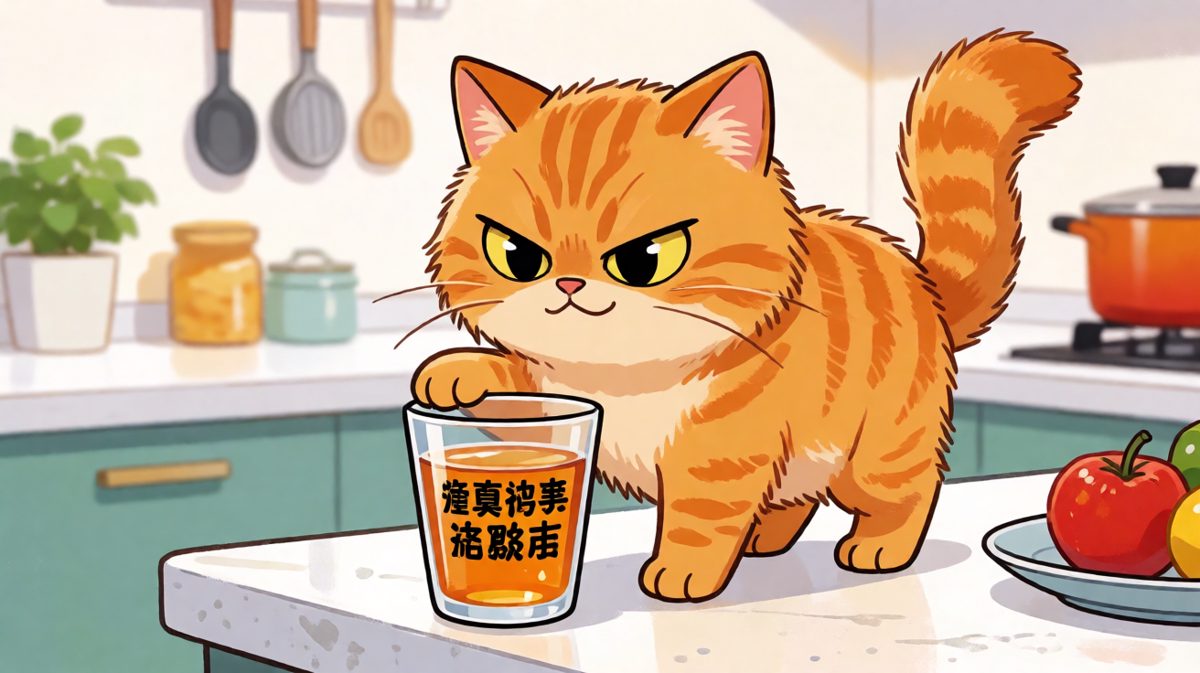 「我在测试桌子的承重极限。」