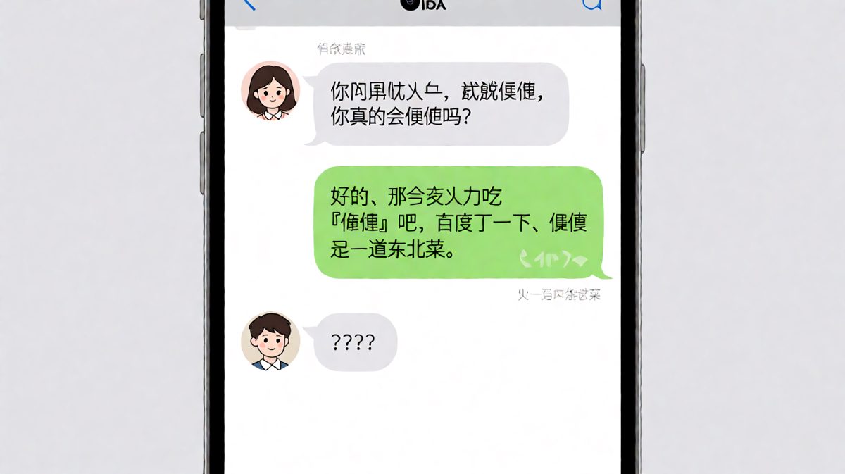 「随便」这道菜，他居然真的去百度了。
