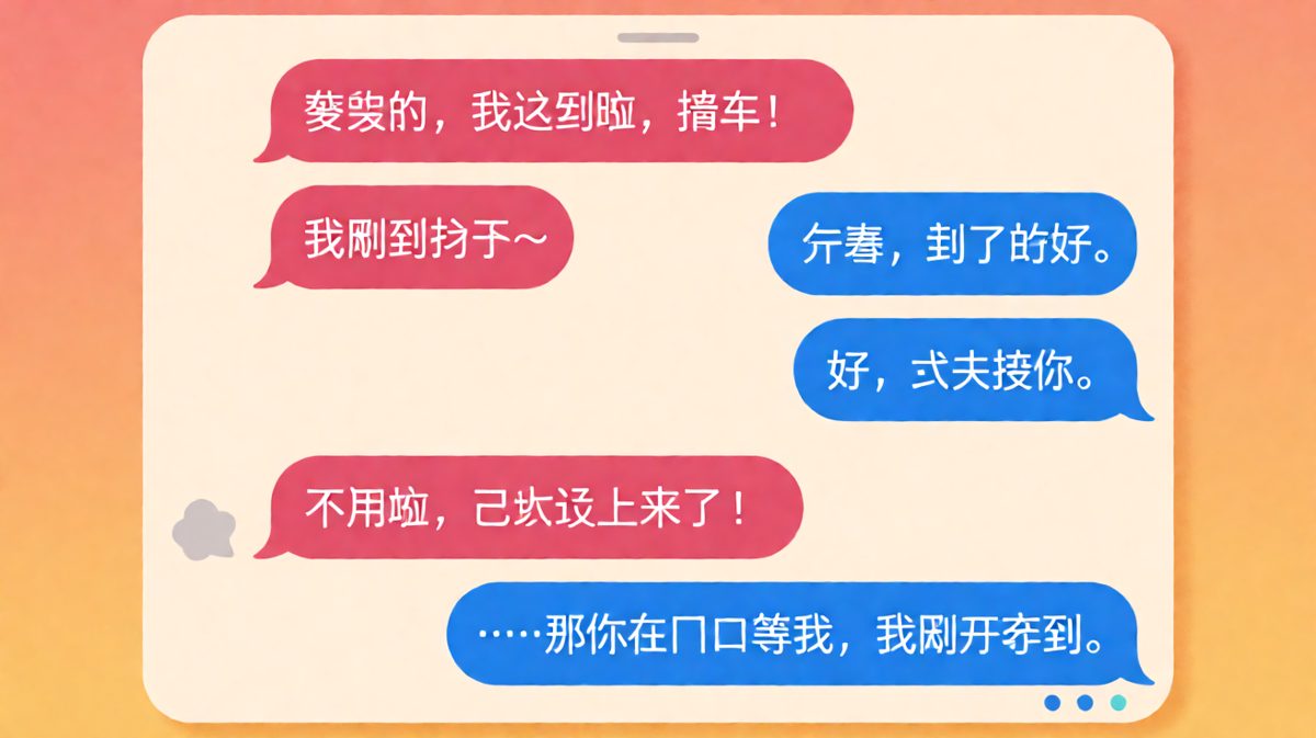 两人明明在小区门口擦肩而过，却谁都没看见谁。