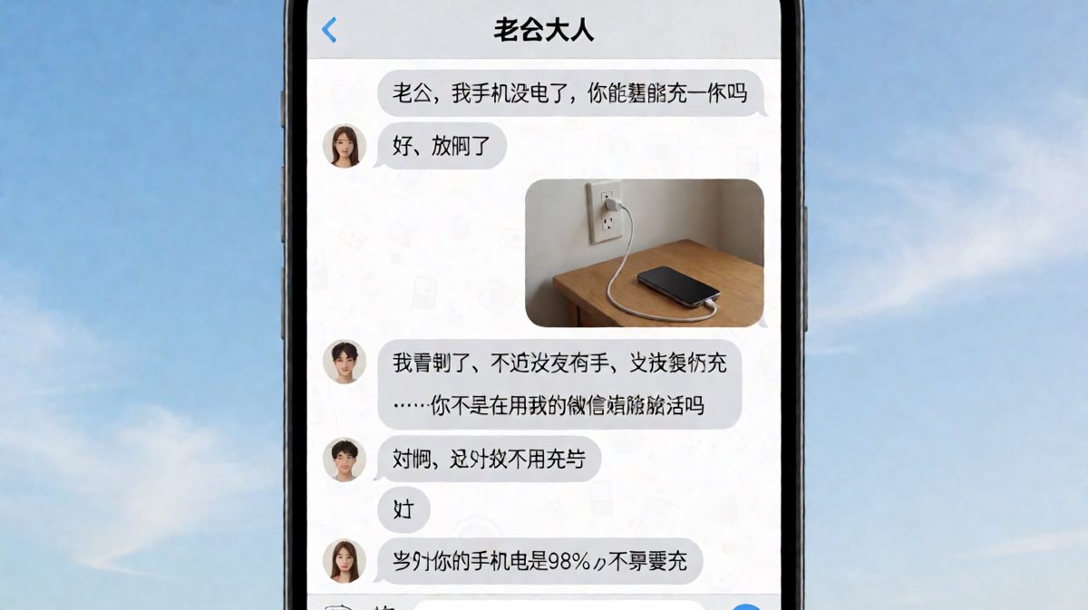 直男逻辑の巅峰：你说要充电，我说我没手，逻辑闭环无懈可击