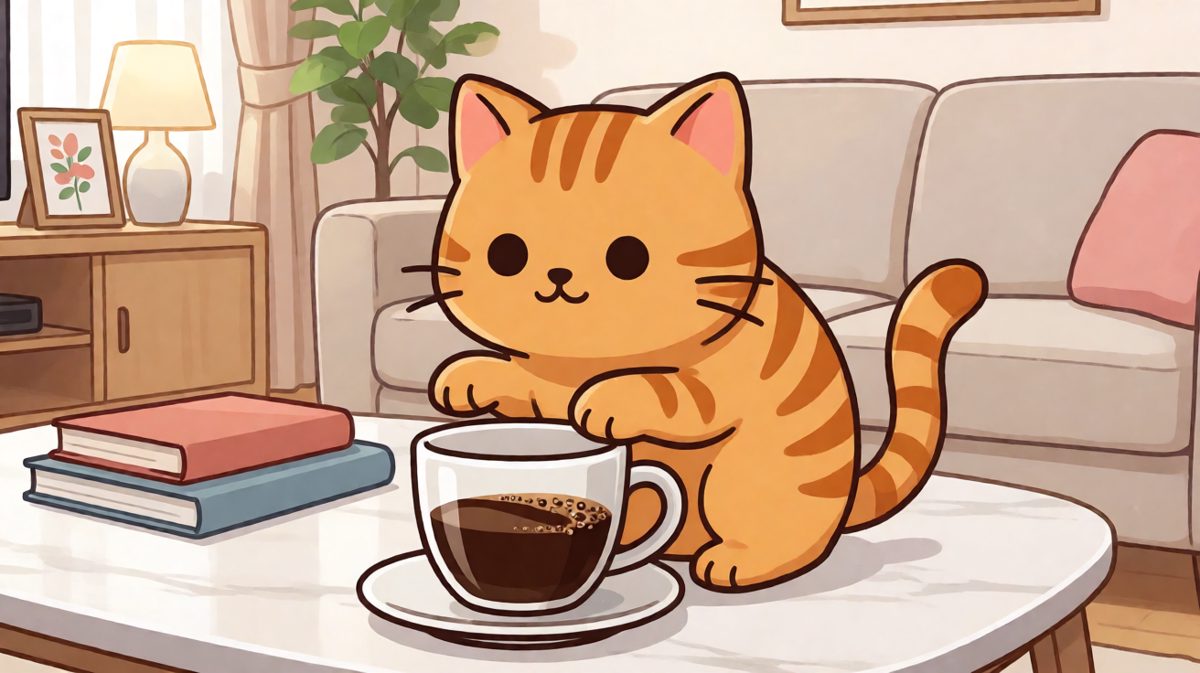 猫咪：我只是不小心碰到的，你别误会。