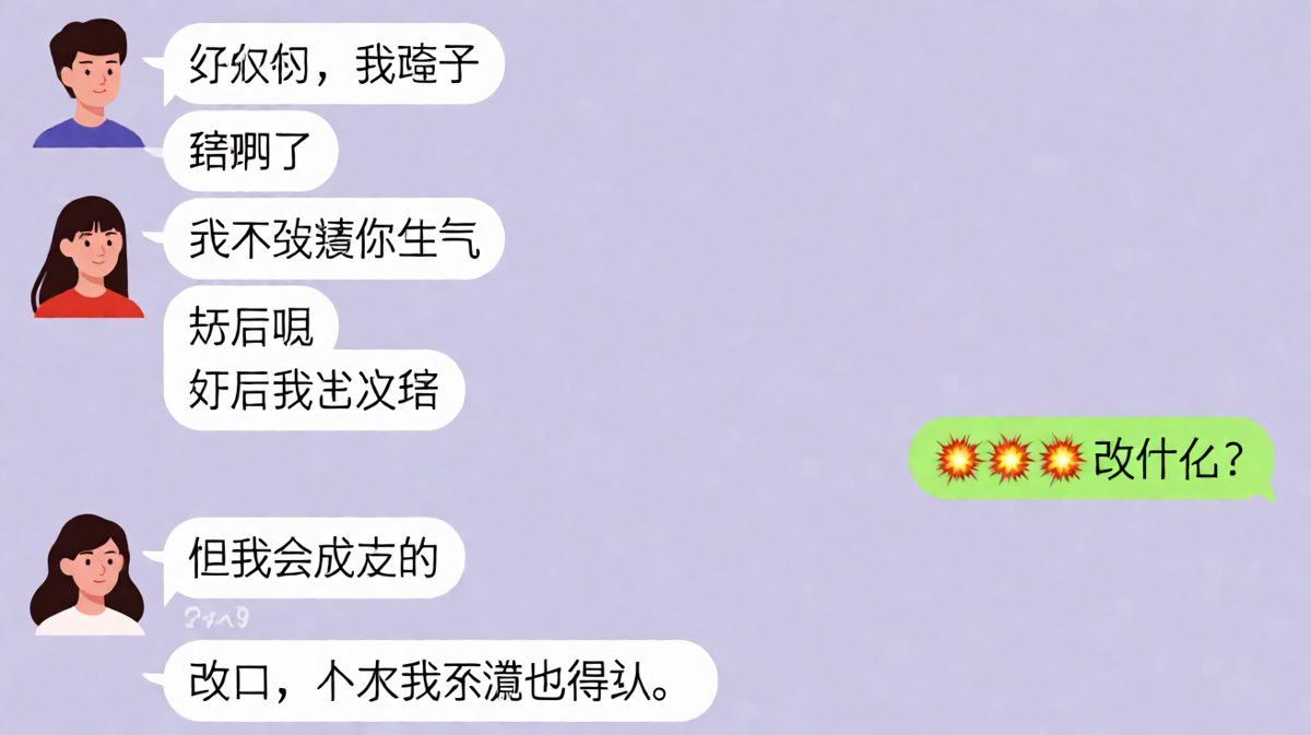 一场教科书级别的'认错'，男生把逻辑玩明白了