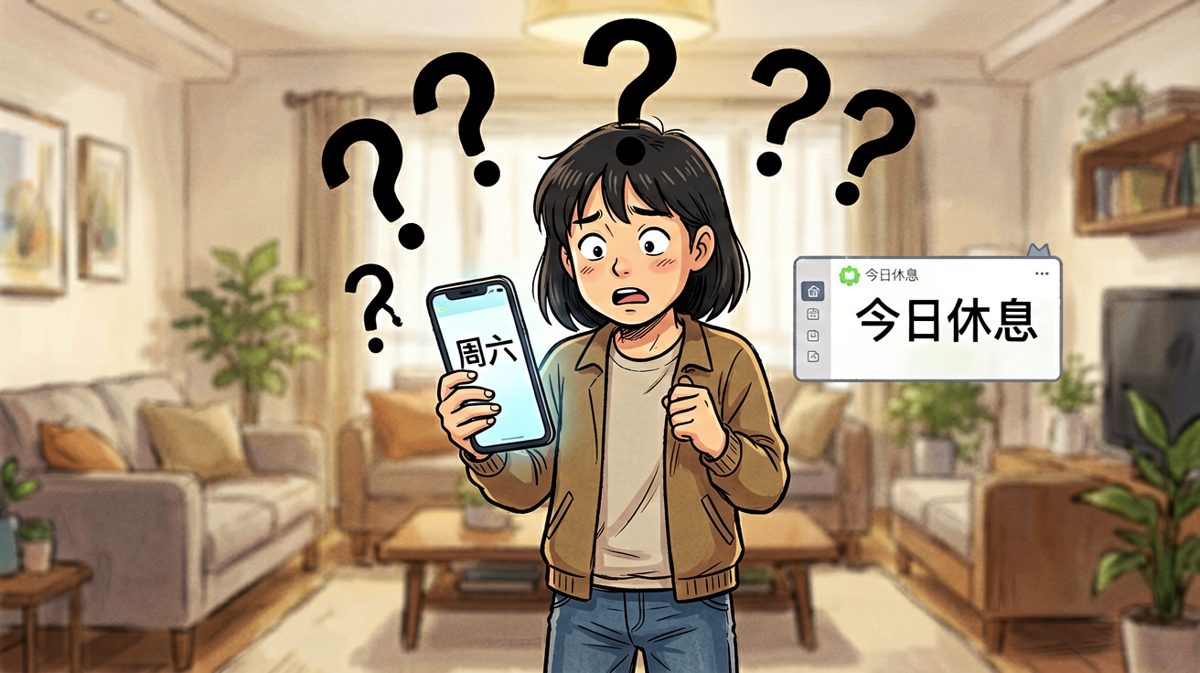 等等……今天不是周六吗？