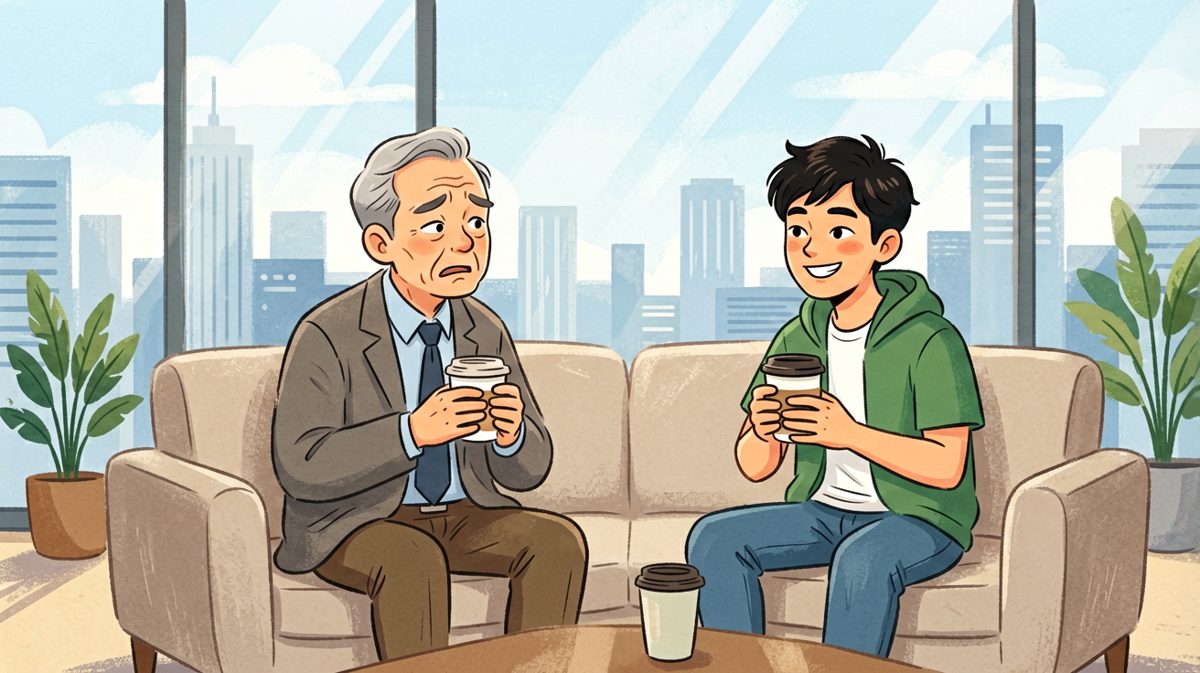 老板叹气：「我真的看不懂你们年轻人的想法」，小李笑着讲完原因后，老板竟然陷入了沉思。