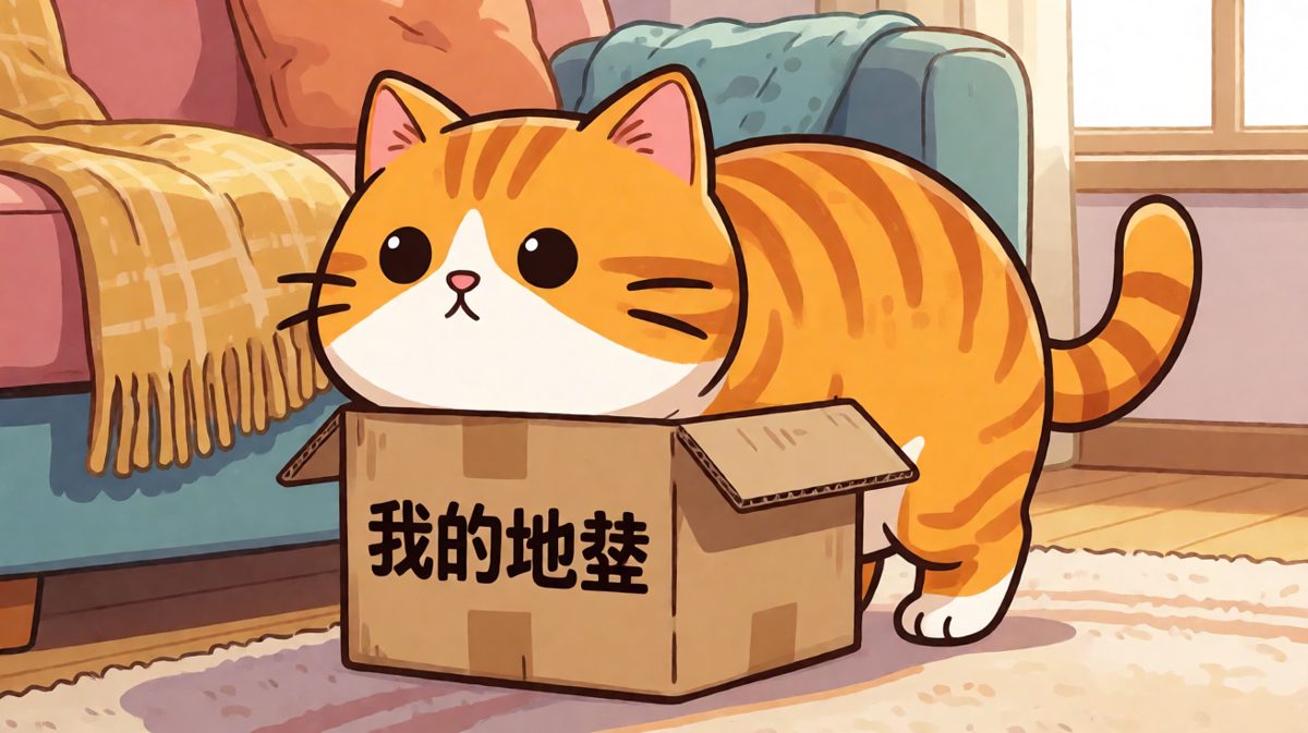 只要纸箱够小，我就是最标准的'箱型猫'。