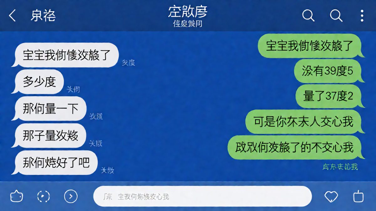 男朋友发烧撒娇求安慰，反手被女友一句话终结
