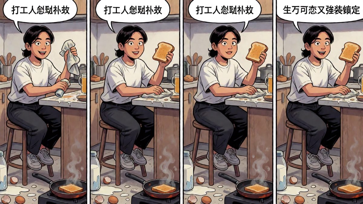 只要我吃得够快，贫穷就追不上我！
