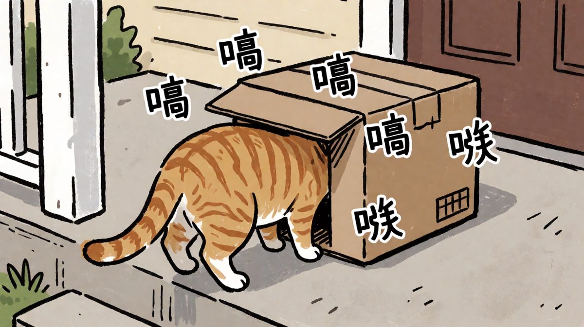 猫咪：只要我够努力，纸箱就能容纳我的灵魂——物理层面不太行。