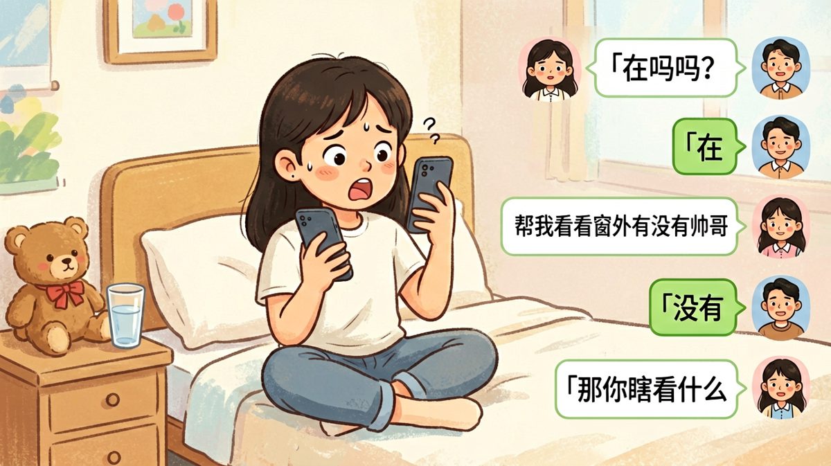让男友数帅哥，结果反被吐槽
