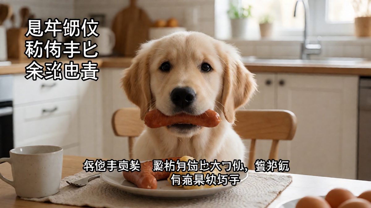 不是我吃的，是风把香肠吹走的！