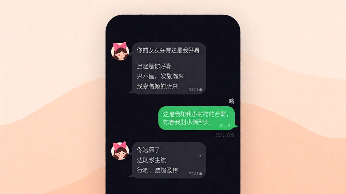 「你前女友好看还是我好看」——他用一张童年照化解危机