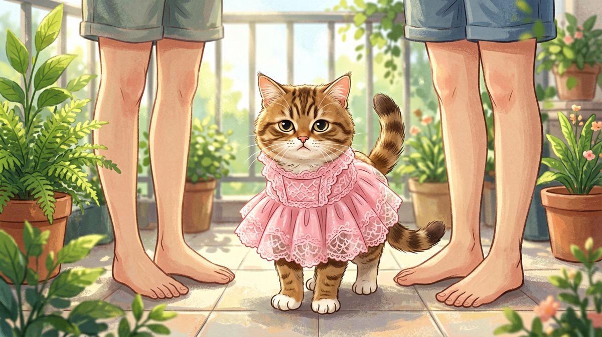 猫：这裙子谁给的？我自己选的绝对不是这个！