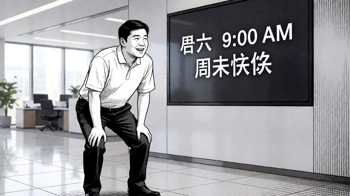 到公司发现今天是周日，崩溃了