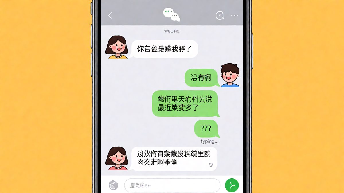 嫌我胖→其实是你在偷吃我碗里的肉