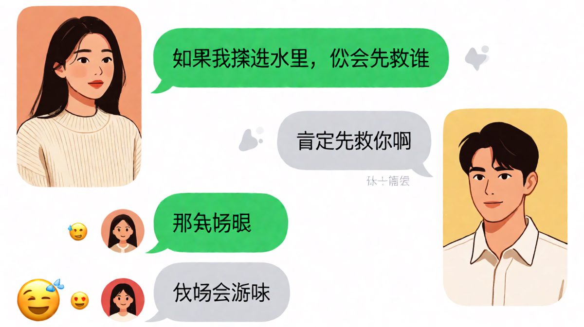 送命题也能被男生三句话化解