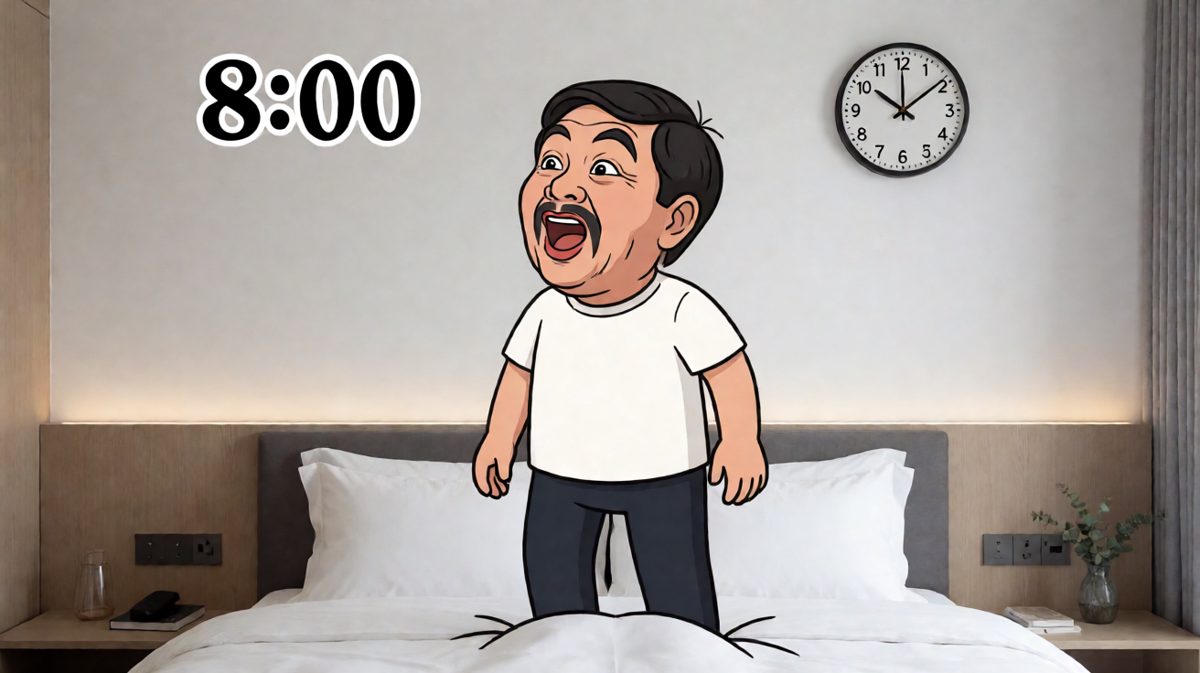 一看时间——要迟到了！！