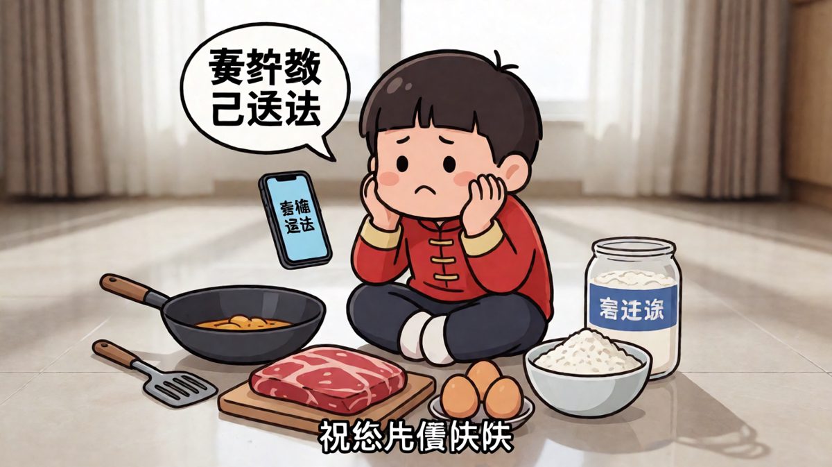 最终送达：自己做饭吧，祝您用餐愉快