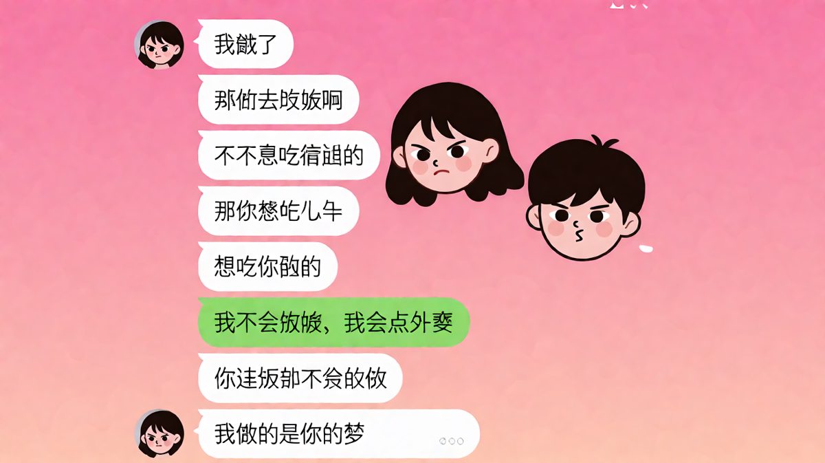 连饭都不做？只做你的梦