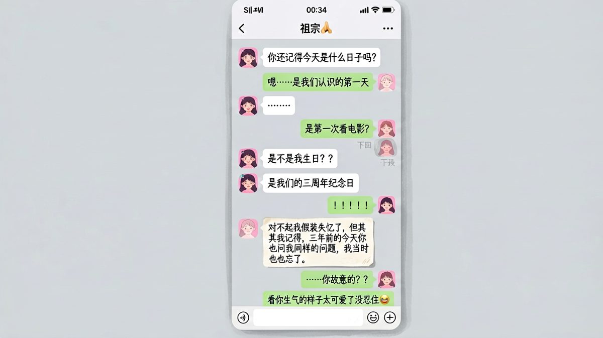 假装失忆，其实是蓄谋已久的皮。