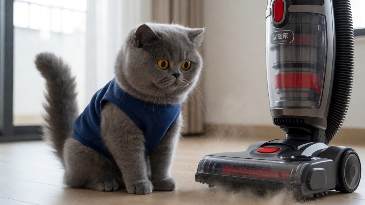 猫：家里来了个会吼的铁虫子，这日子没法过了。