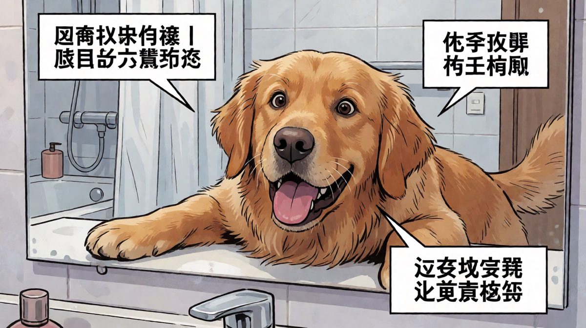镜子里那只狗是谁？快让它消失！