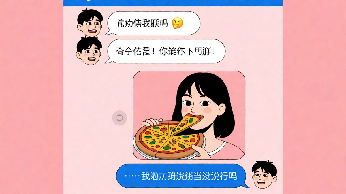求生欲满分，但在一张披萨面前彻底破防