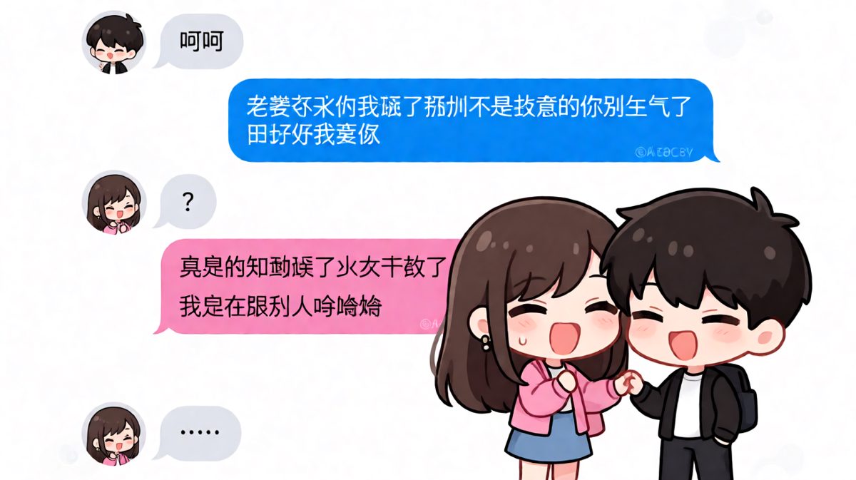 一个呵呵让男朋友写了八百字检讨，结果她在笑别人