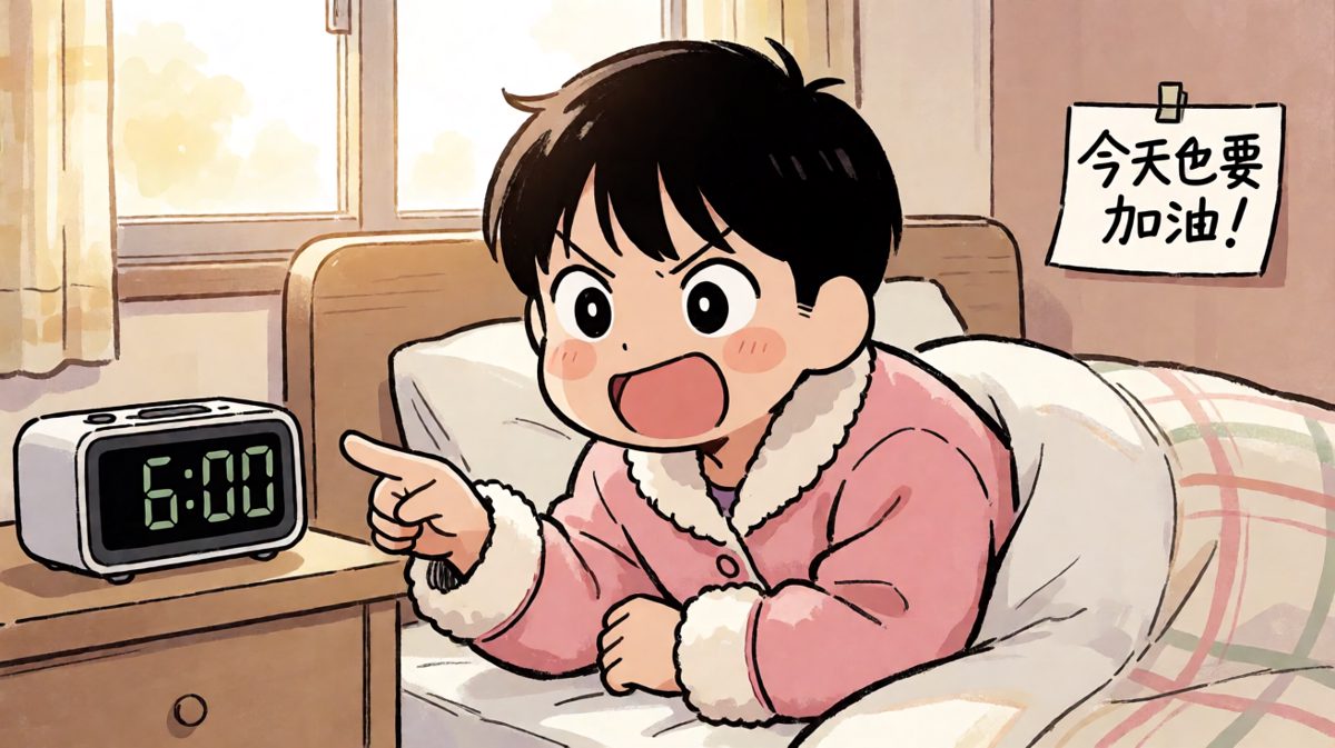 信誓旦旦定闹钟，我要征服清晨！