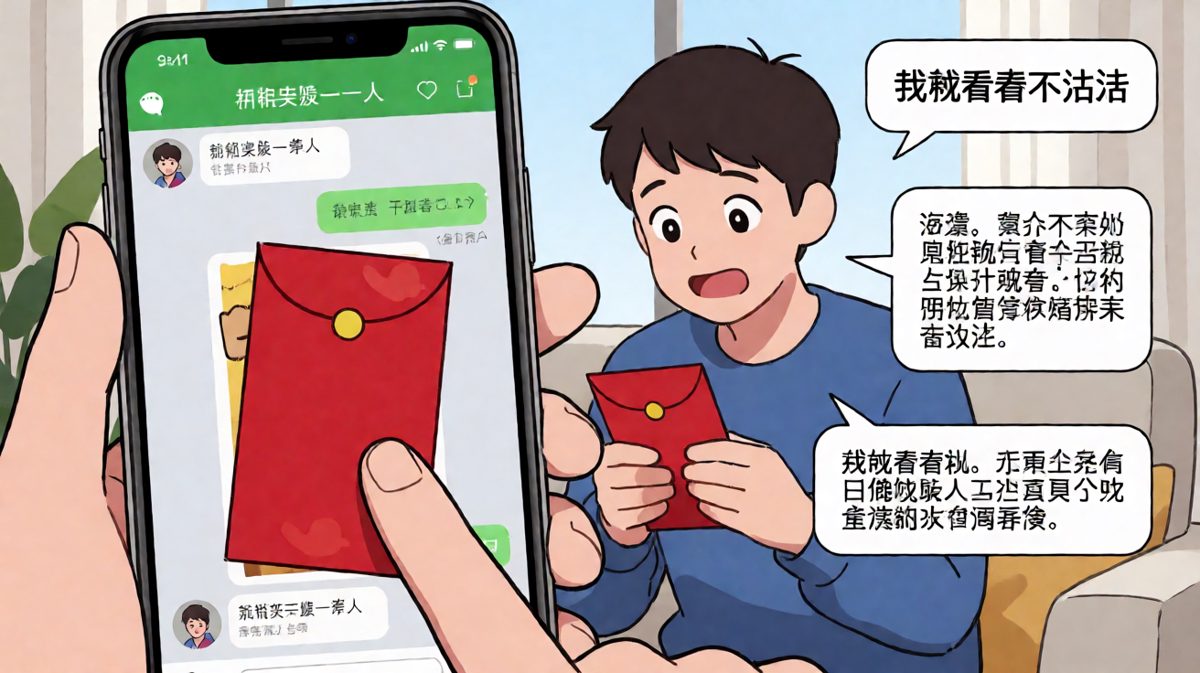 抢红包的手速，是我唯一的竞争力