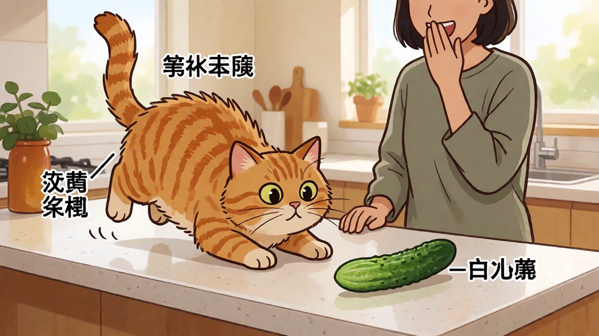 喵星人：此生从未见过如此可怕的绿色长虫！