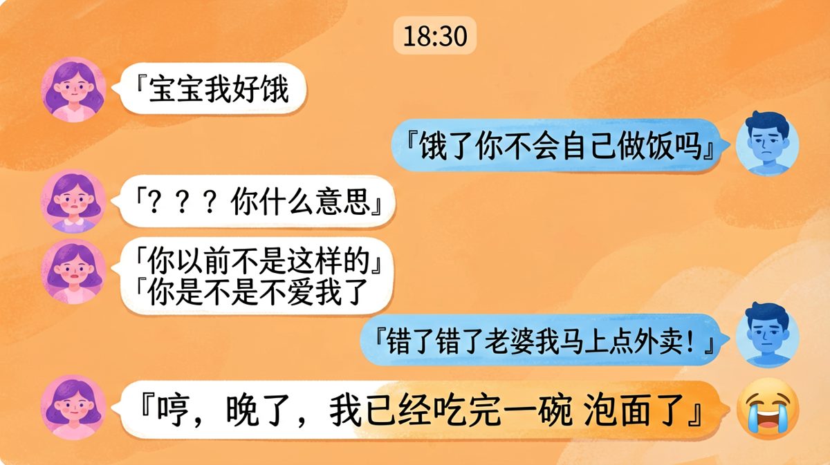 饿肚子引发的血案与泡面胜利