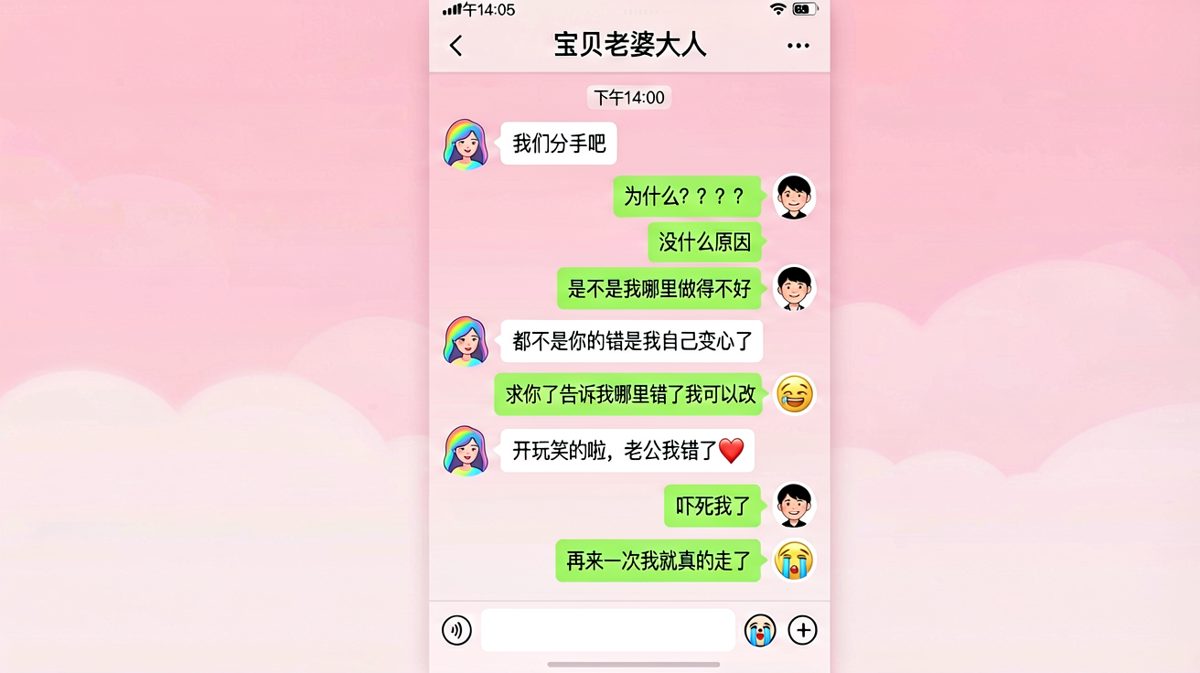 假分手测试求生欲翻车现场
