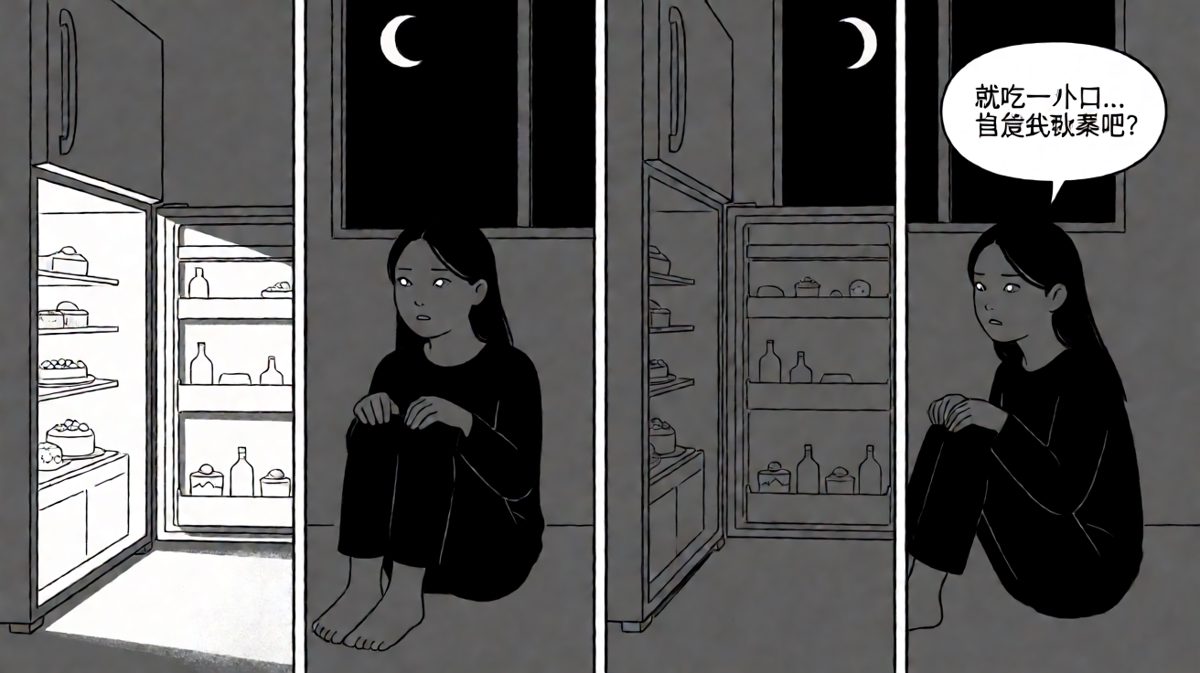 深夜抵挡不住美食的诱惑