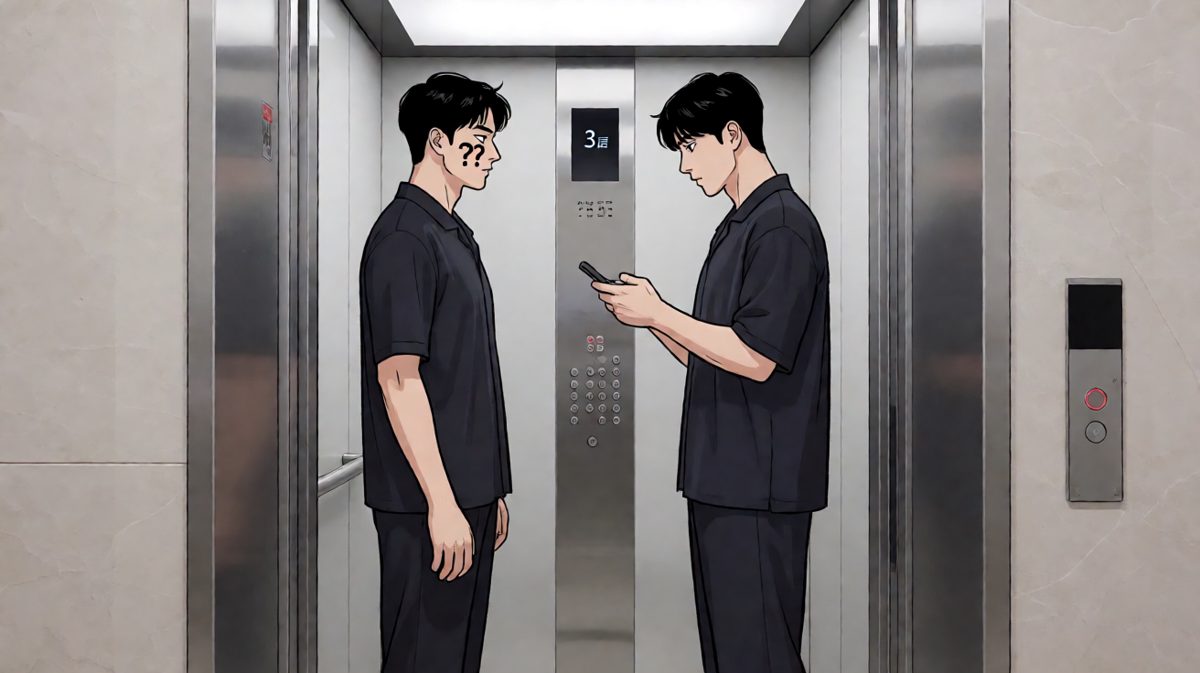 社恐电梯奇遇记：只要我低头够快，尴尬就追不上我