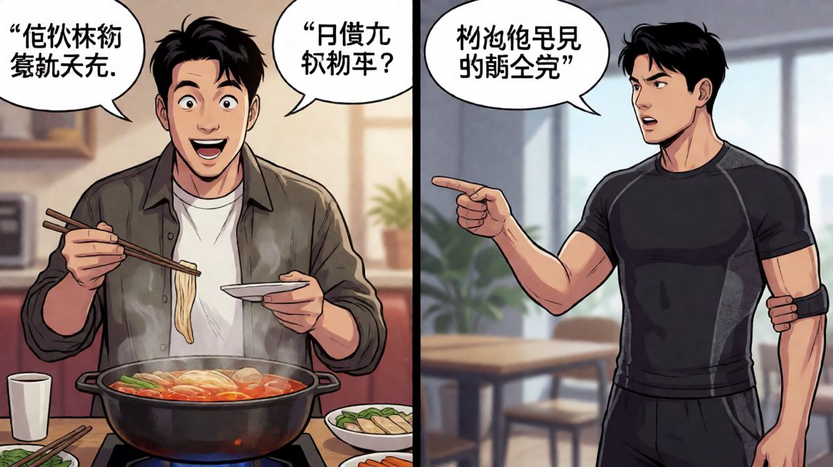 减肥是明天的我，火锅是今天的我