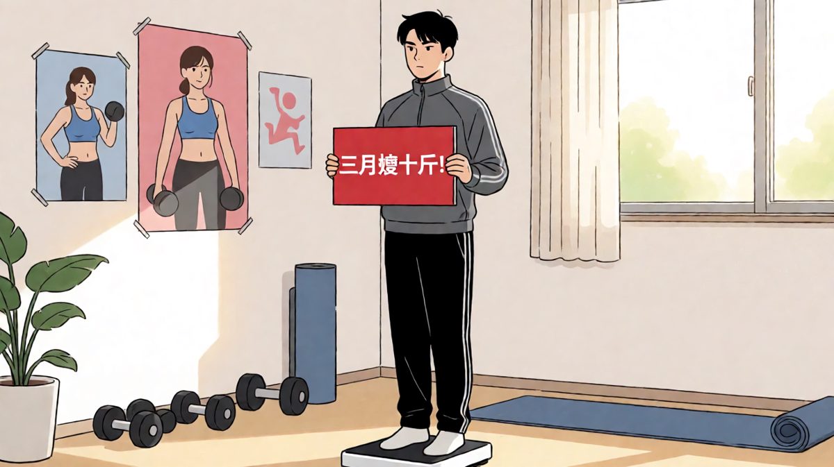 第一天，雄心壮志立下减肥flag