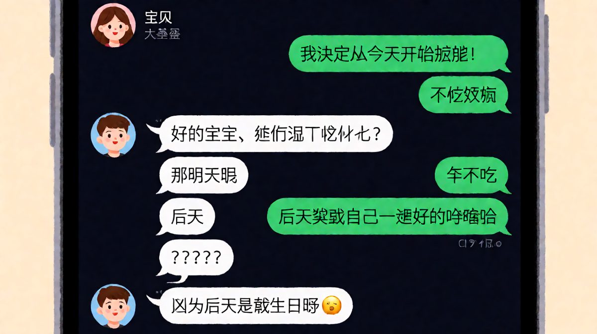 减肥计划兜兜转转，原来是为了名正言顺吃一顿——生日本体