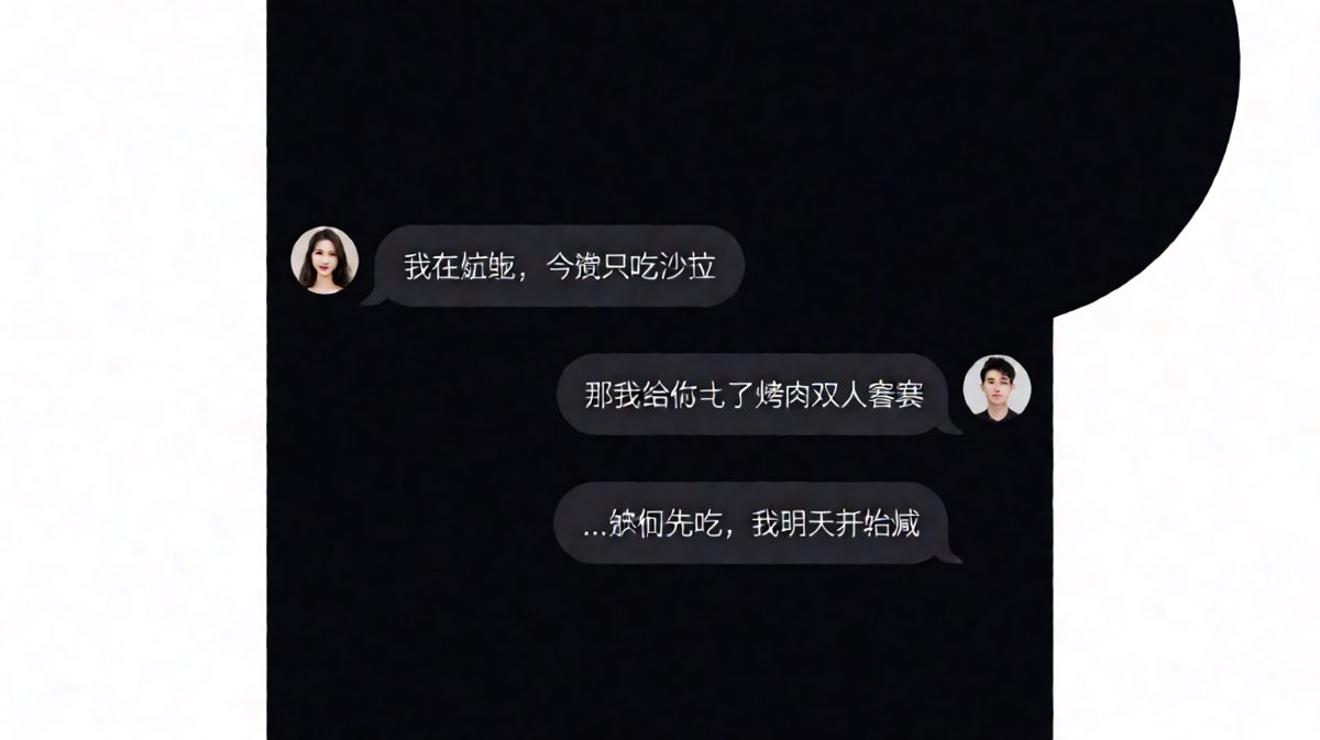 女生嘴上说减肥，身体却很诚实地准备开动烤肉。