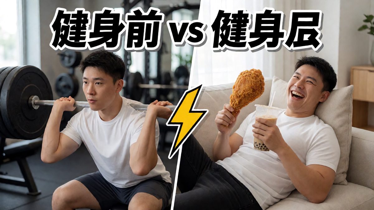 健身卡办了三次，吃宵夜却从未缺席——我的自律全靠食欲撑着。