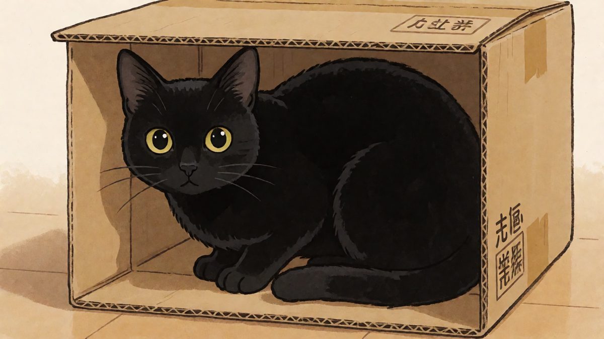 只要箱子够小，猫就可以被塞进去